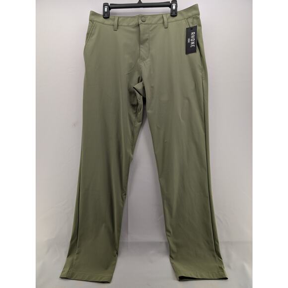 NWT Rhone Commuter Pant Slim in Sage Green size 34 x 33 Hemmable - Picture 4 of 9